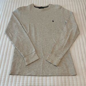 Men’s Polo Shirt - Gray Crew Neck